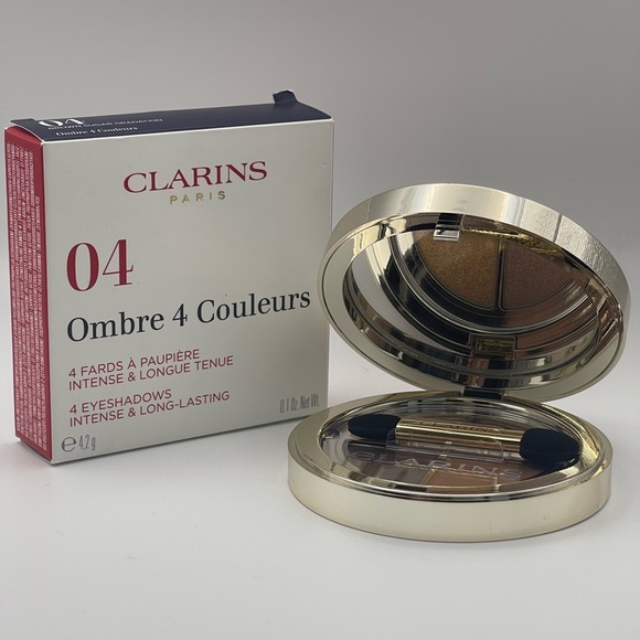 CLARINS OMBRE 4 COULEURS EYESHADOW PALETTE New in Box Brown Sugar Graduation $65 - Picture 1 of 2